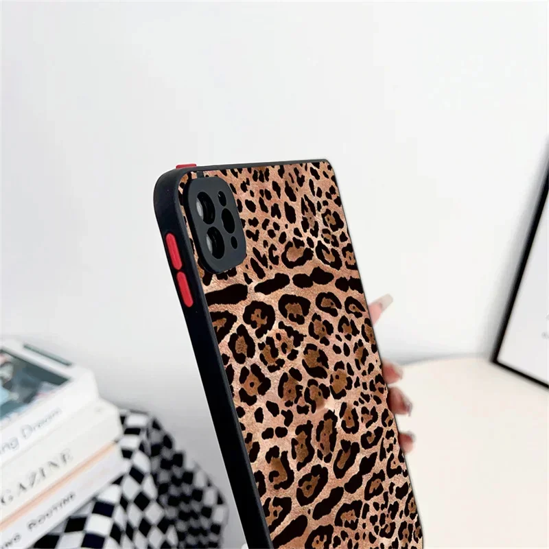 Brown Black Leopard Case For iPad 10.2 7/8/9th Generation Back Cover 2024 Air 6 5 4 11 Pro 13 Mini 4 5 6 Pro 11 10.9 10th funda