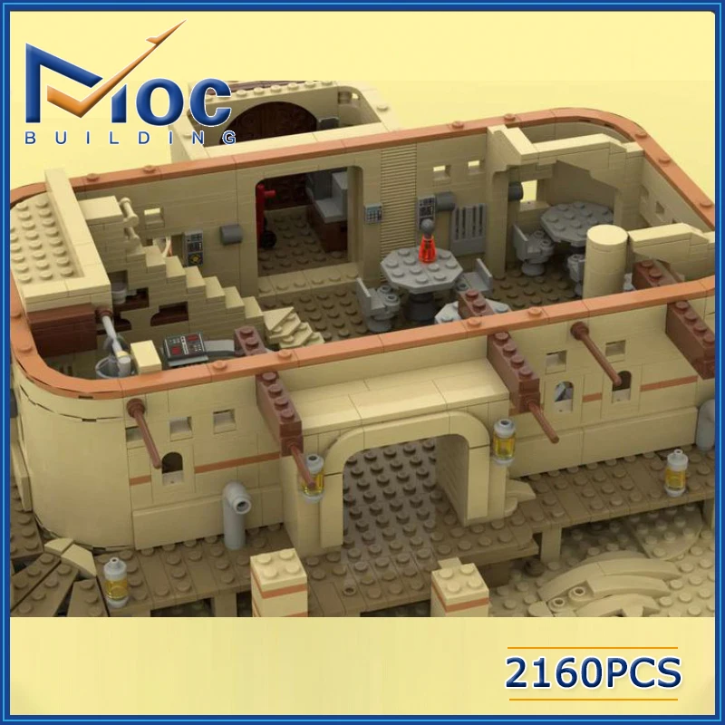 قوالب بناء سلسلة أفلام MOC-Space ، طوب تجميع DIY ، هندسة مطلة على الشارع ، نموذج حانة ، مجموعة ألعاب إبداعية ، هدايا