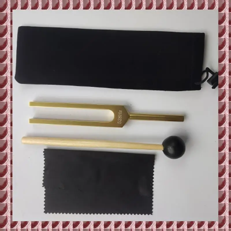 

A95G 528 Hz Tuning Fork, Gold Solfeggio Tuning Forks 528 Hz For Healing, Musical Instrument, Meditation, Relaxation Well-Made