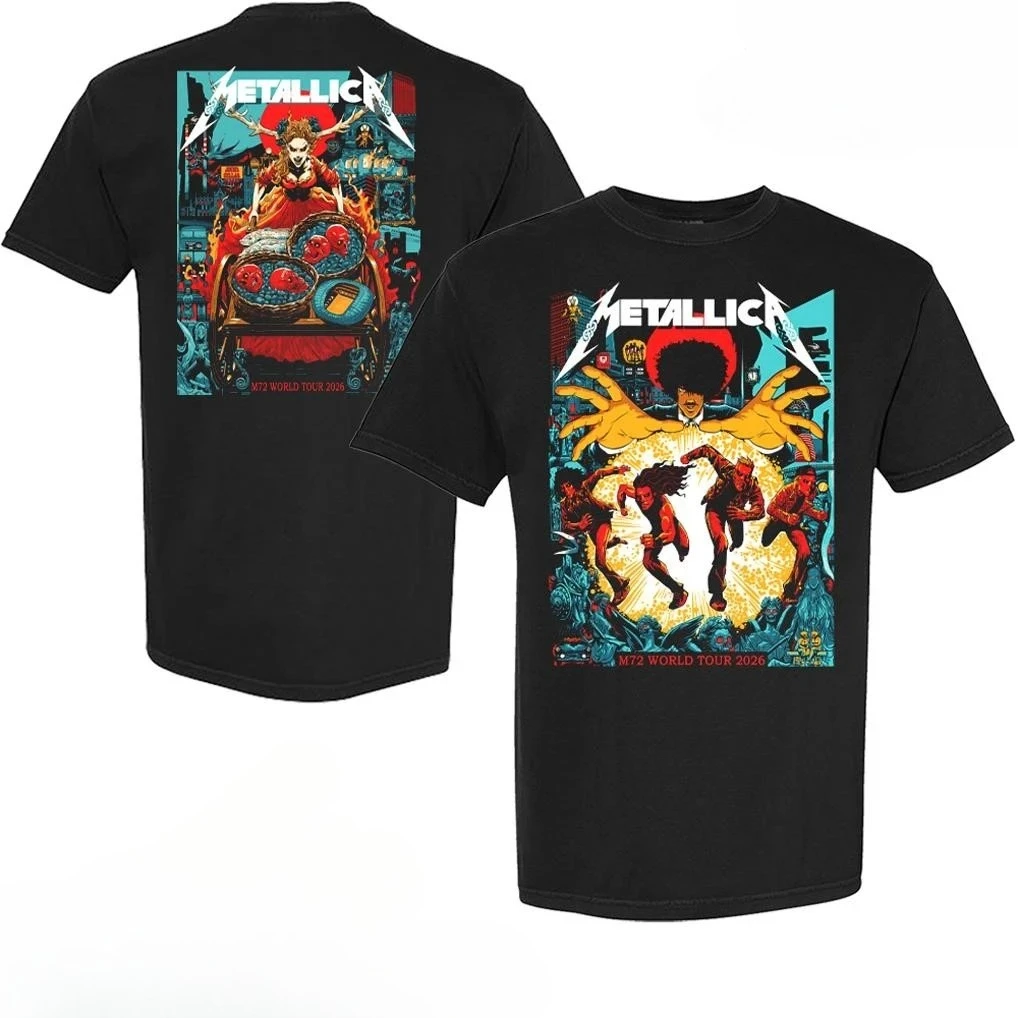 Metallica M72 Dublin Irland 19. Juni 2026 Kunst-T-Shirt – Detail 7