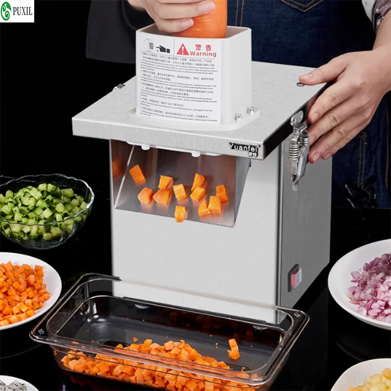 قطاعة خضروات كهربائية تجارية، قطاعة بطاطس من النوع المموج، قطاعة فواكه مدخل كبيرة أو محضر طعام مقطع، شفرة مكونة من 6 قطع