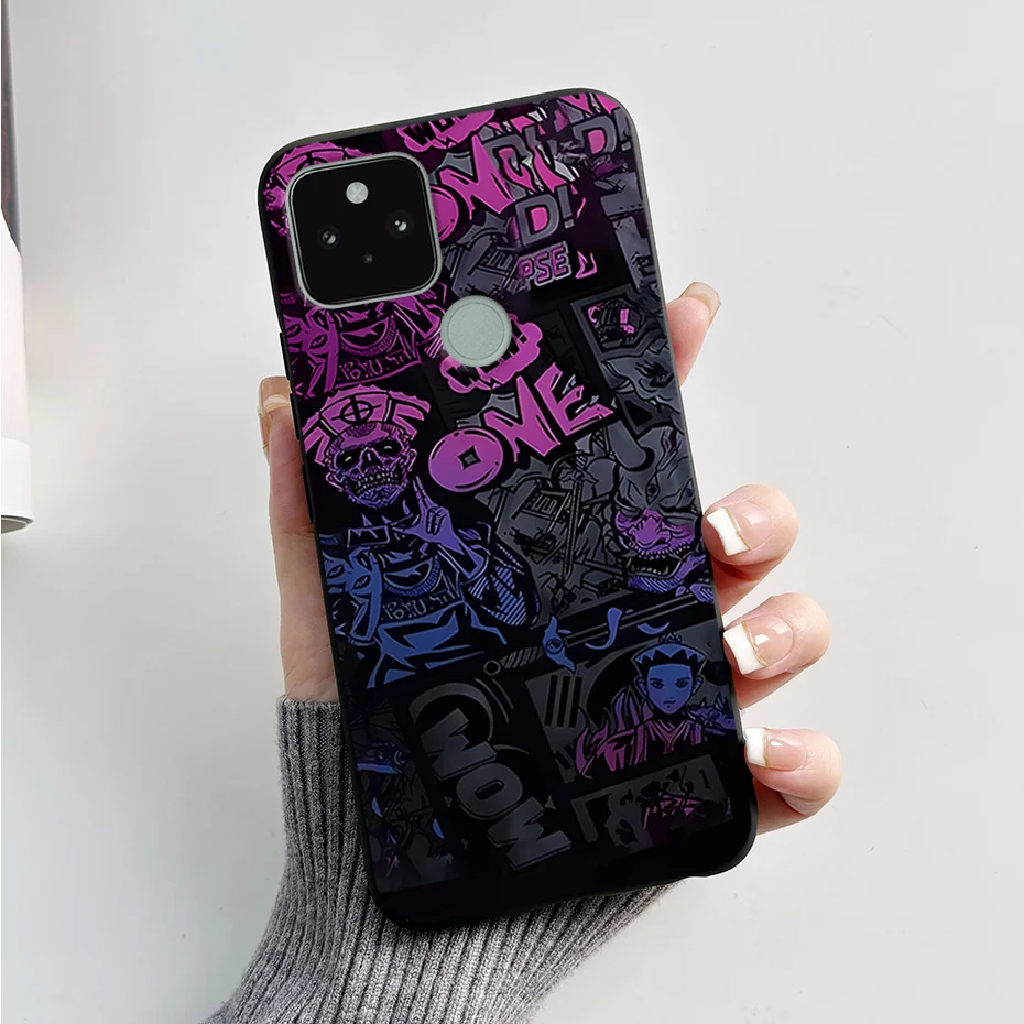 Etui z kreskówek dla Google Pixel 5A 5G Silicone Soft Back Cover Etui na telefon dla Google Pixel 5A 5 XL 5XL Pixel5 A Capa Funda Coque