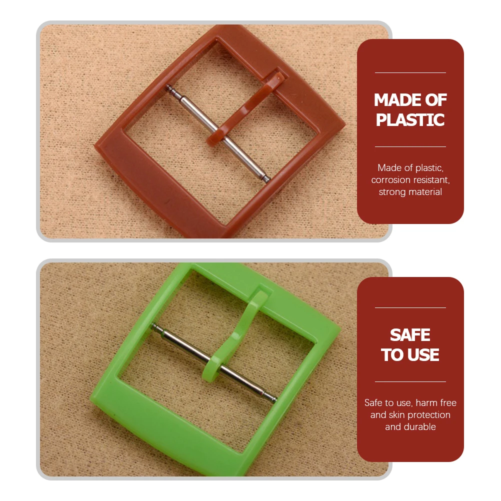 

10 Pcs Watch Straps Buckle Pin Accessories Bands Clasps for Stainless Steel