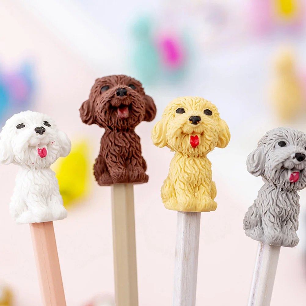 20 قطعة محايات قلم رصاص على شكل حيوان لطيف متعددة الوظائف محايات الطالب المحمولة للأطفال لوازم التعلم أدوات الرسم المكتبية