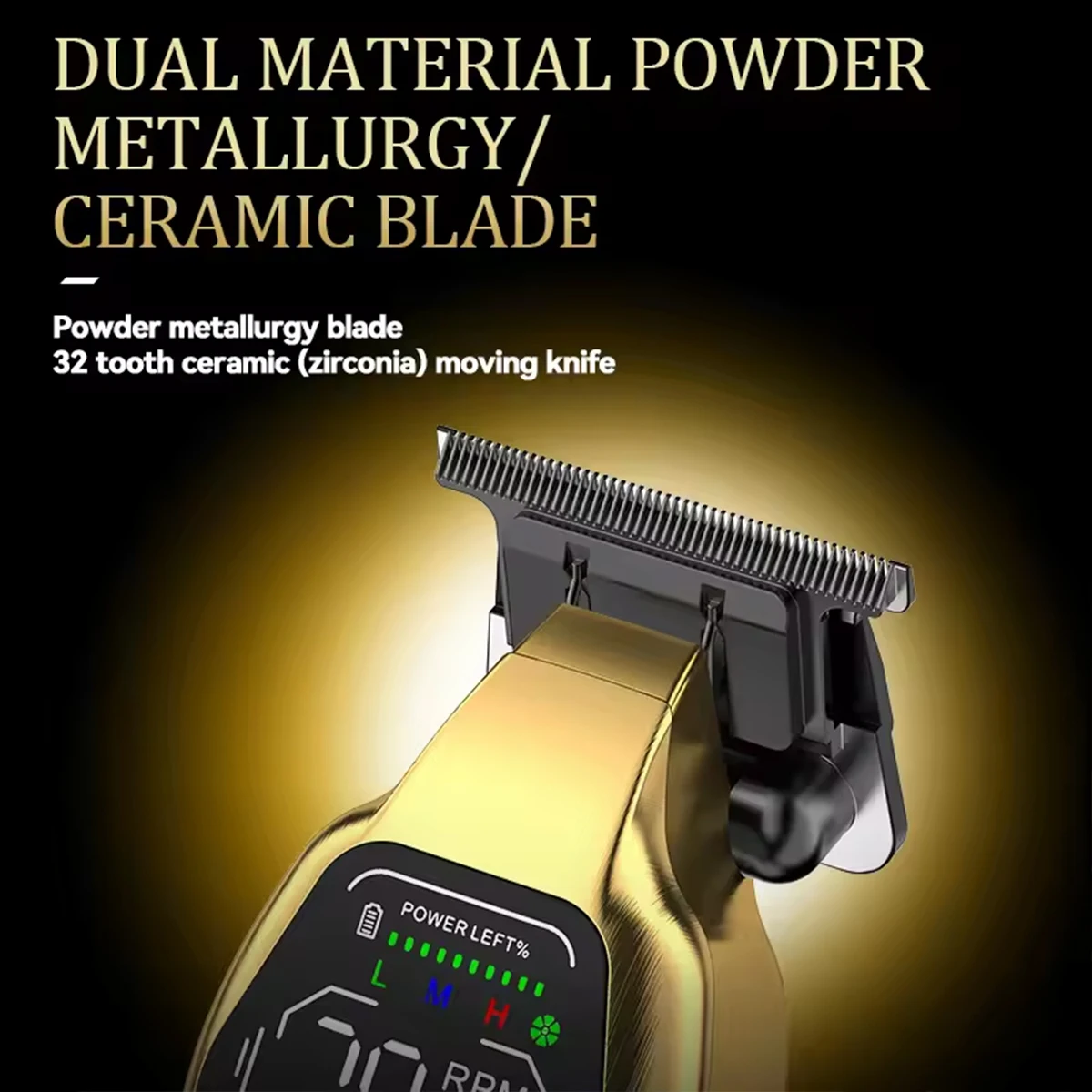 المهنية مشابك شعر الرجال عدة KEMEI كامل الجسم المعدني DLC شفرة LED عرض رجالي آلة حلاقة المهنية الحلاق