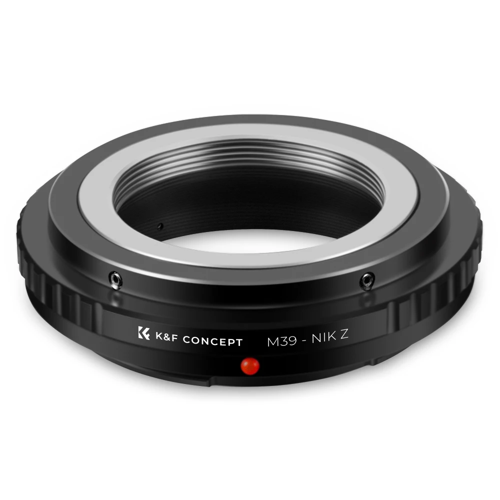 K&F Concept M39-NIK Z Lens Adapter for Leica M39 Mount Lens to Nikon Z Mount Camera Zfc Z30 Z50 Z5 Z6 Z6II Z7 Z7II Z8 Z9