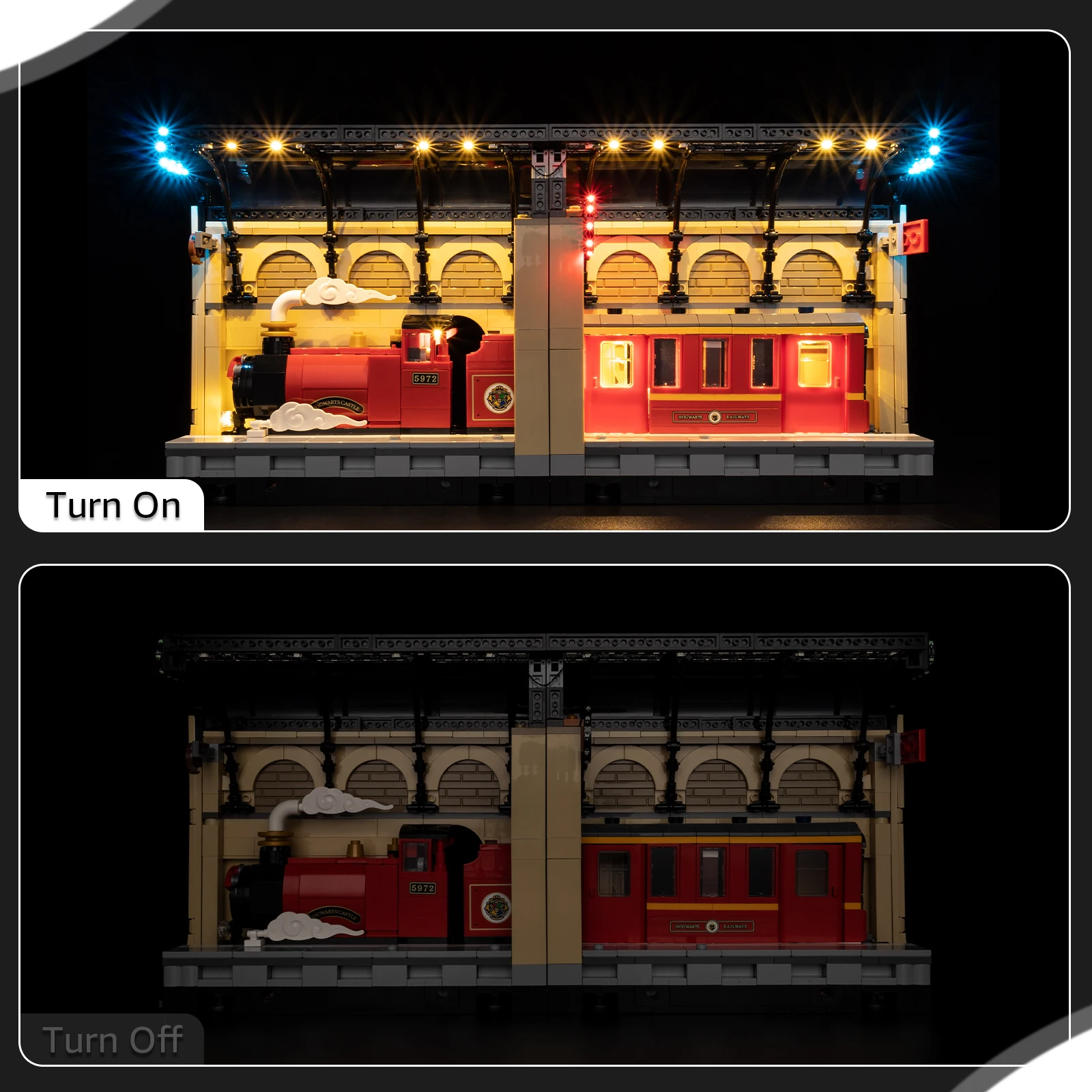 No Model LED Lighting Set Suitable for LEGO Harry Book Nook: Hogwarts Express 76450 Building Blocks