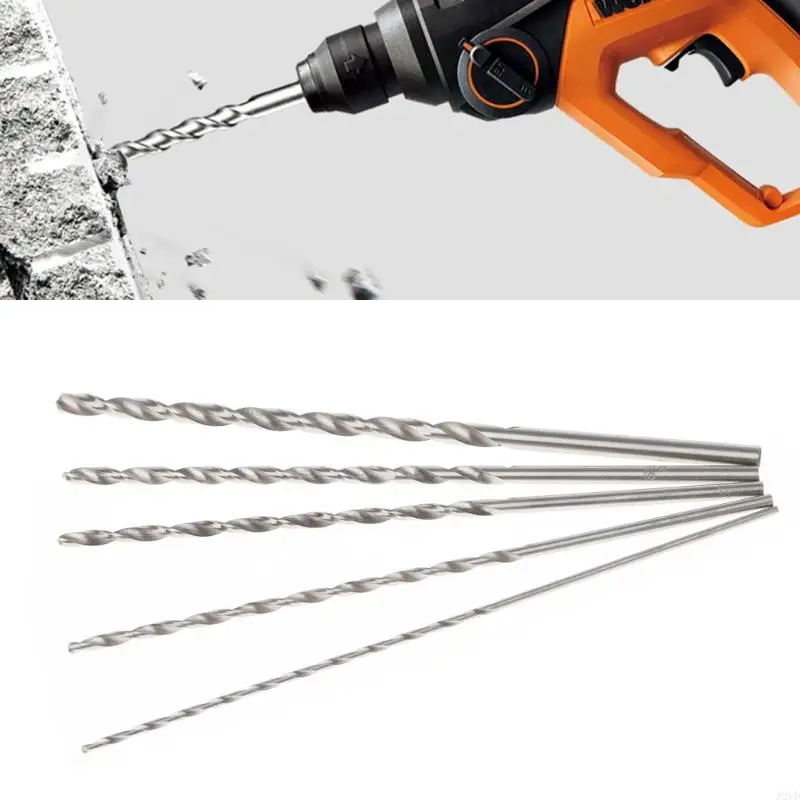 A2UD 5PCS 2-5 мм 152 мм длиной HSS Twist Bit Bit Straight Shank Electric Drill Electric Drill