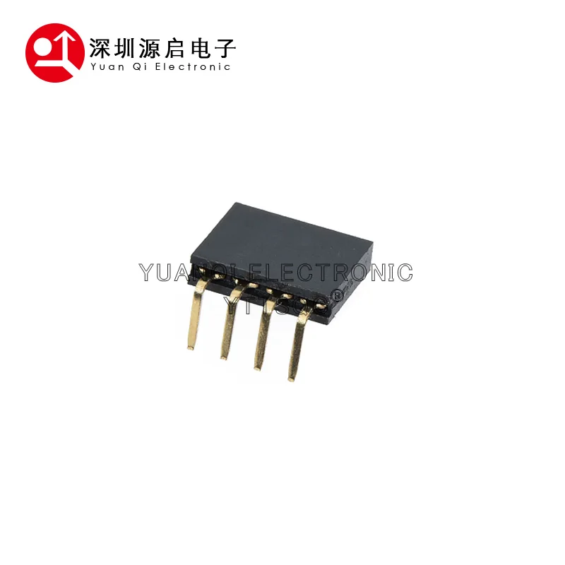 20PCS 1X4 PIN 4P Single Row Right Angle FEMALE PIN HEADER 2.54MM PITCH Strip Connector Socket 4pin For Arduino