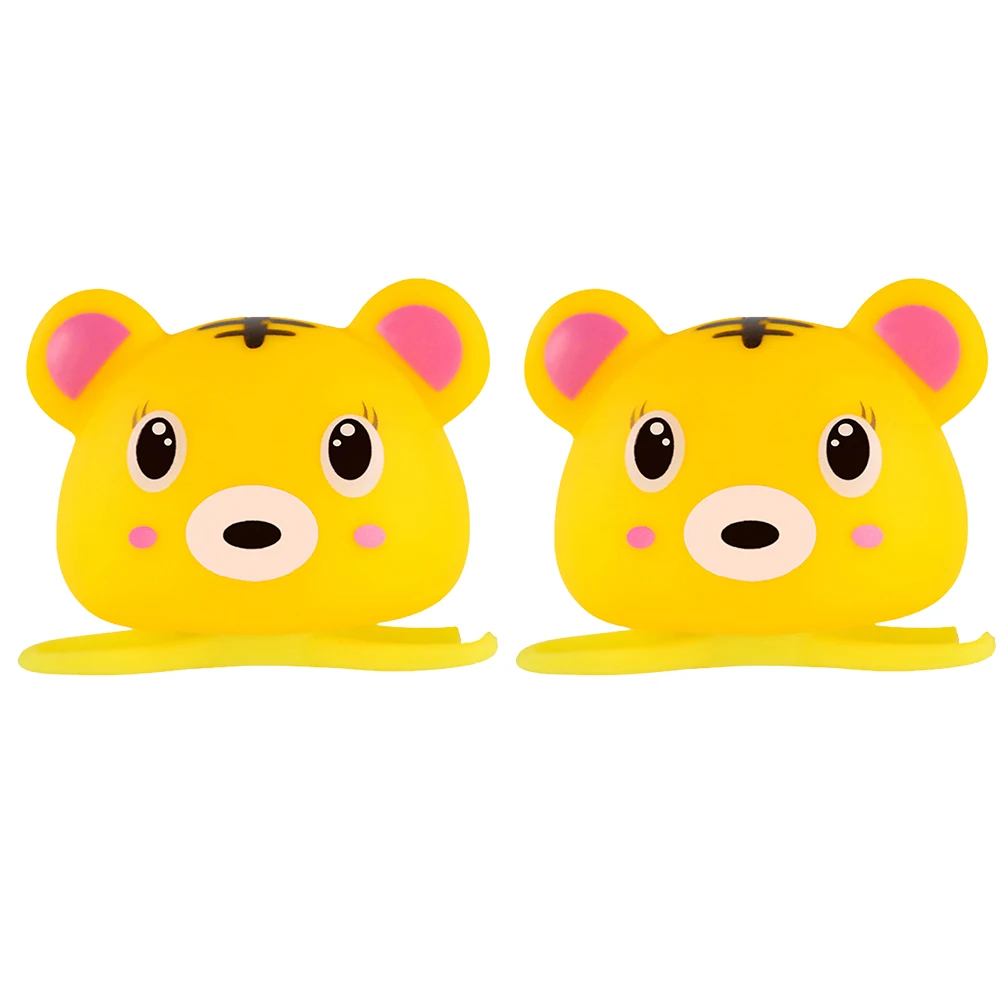 

2 Pcs Balance Car Bikes Cartoon Animal Bell Durable Eco Friendly Plastic Safe Toddler Bike Accessories Glow Lamp Design