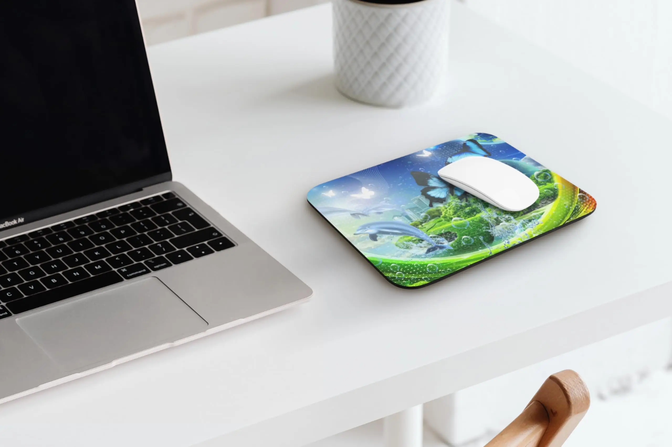 Frutiger Aero Print Square Mouse Pads Lock Edge Gaming Mousepad Mouse Mat Keyboard Mats 30x25cm