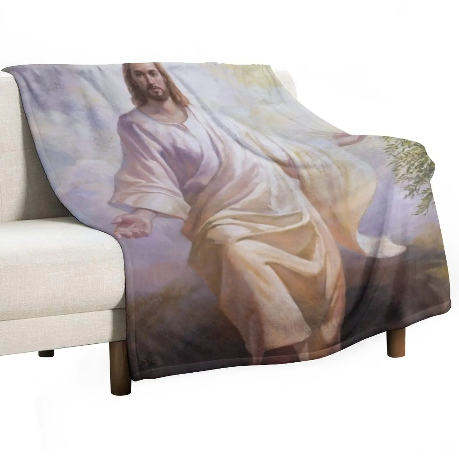 

Jesus is risen and alive Throw Blanket halloween Warm Polar Weighted Blankets