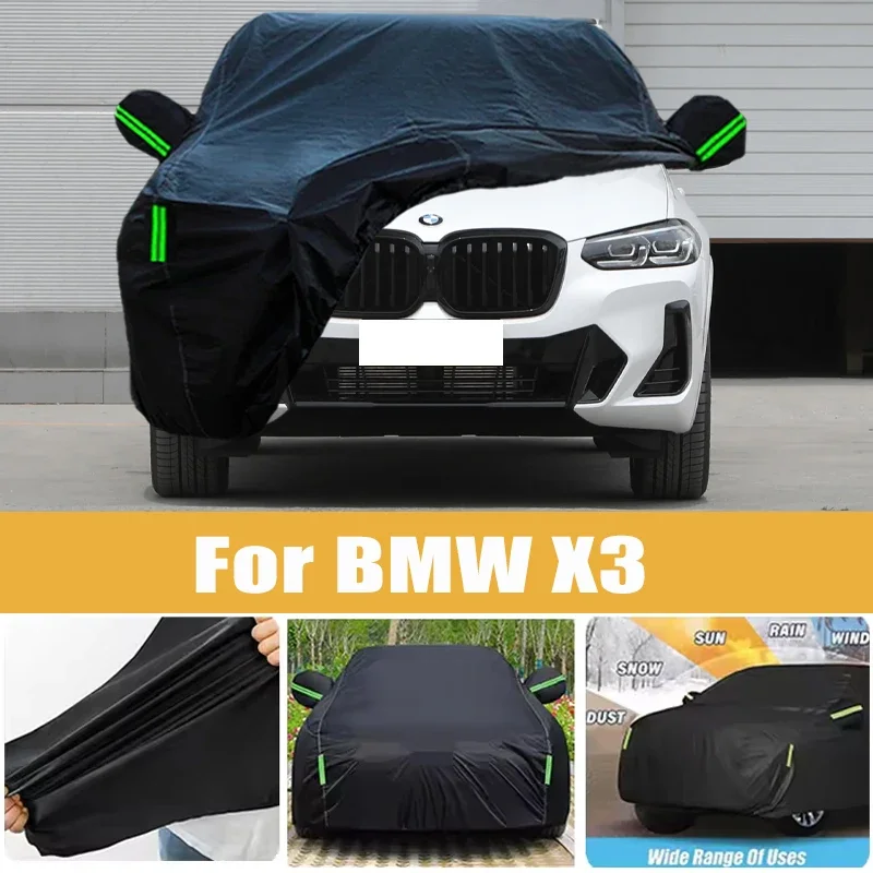 

For BMW X3 Full Car Cover Four Seasons Universal Outdoor Sun Anti UV Rain Snow Dust Protection Oxford Cloth Car Accessories