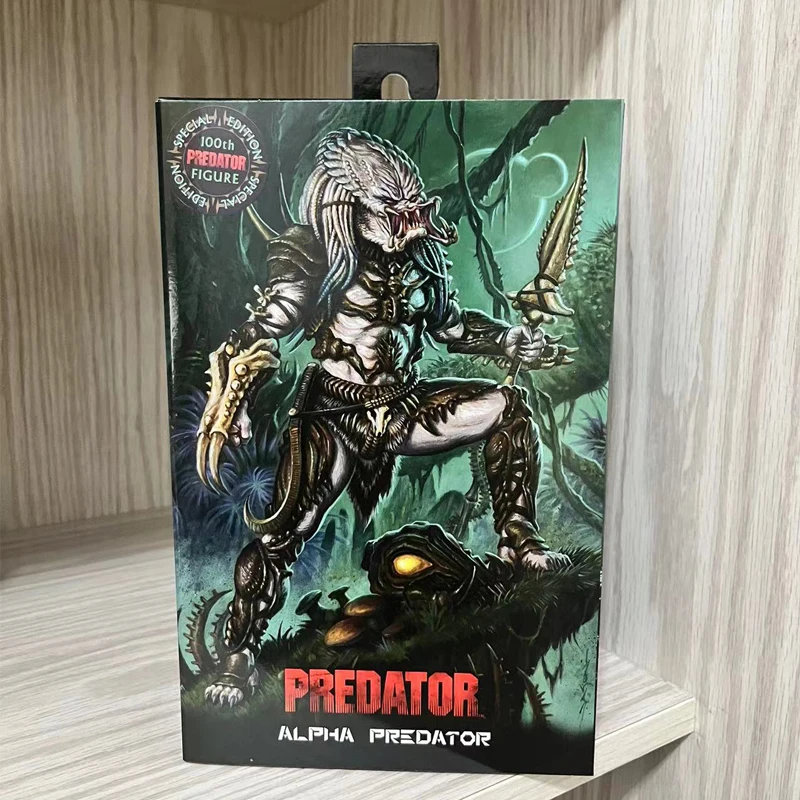 NECA Figure Predator VS Alien Luxry Alpha Predator Hunter Series Action Figure Collectable Model Toys Desk Decoration Gifts