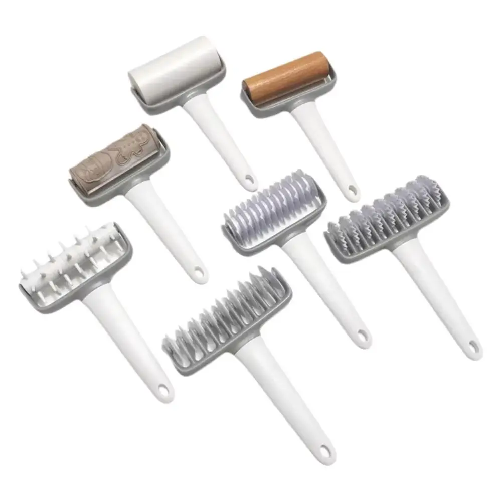 Manual Pasta Cutter Rolling Pin Pizza Making Tool Creative Dough Roller Baking Accessories in Stock Cross-Border