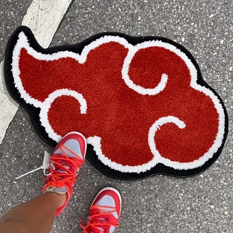 Cartoon Red Cloud Door Mat Non-slip Rug Kitchen Bedroom Irregular Carpet Living Room Large Area Home Decoration Carpets