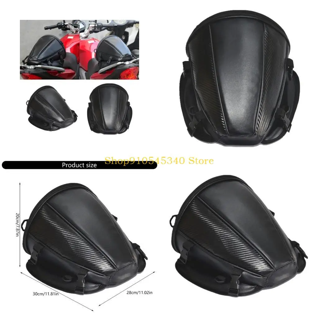 U2JA Quick Attach Multifunctional Motorcycle Side Bag Water Resistant Rear Storage With Quick Installation Nylon Construction
