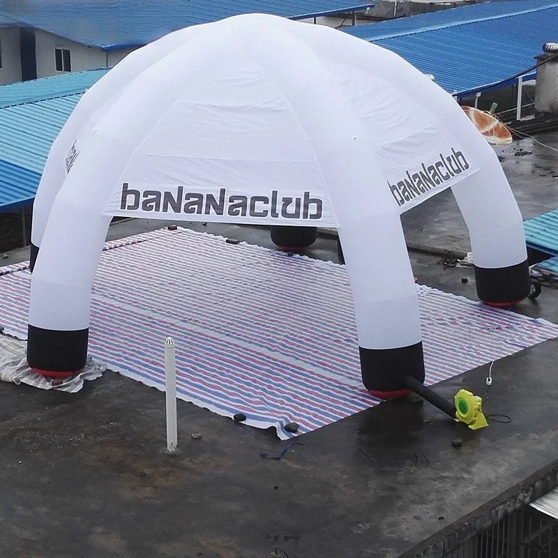 8-meter Diameter Customizable 5-leg White Inflatable Spider Leg Tent For Event Exhibitions And Commercial Advertising