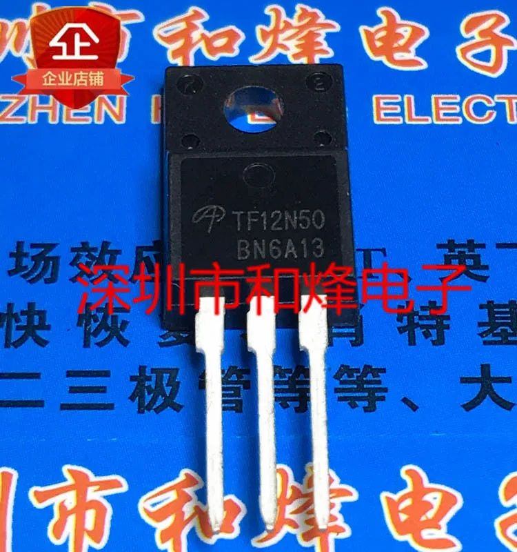 10PCS/Lot  TF12N50 AOTF12N50  TO-220F 500V 12A Really Stock Original Best Quality Fast Shipping 100%Test