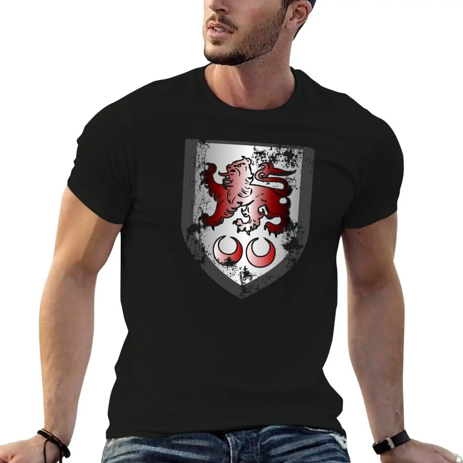 Camiseta con escudo del clan Caomhánach (Kavanagh), camiseta desgastada para hombre, camiseta lisa para hombre, camisetas de lujo para hombre, paquete de camisetas blancas