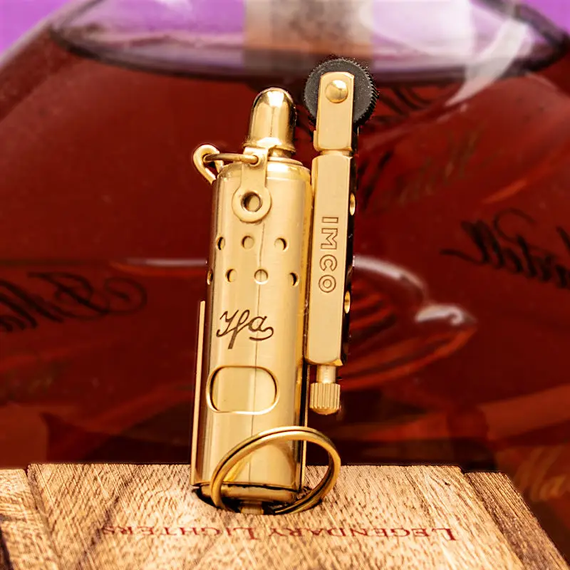 IMCO 5700 النحاس النقي خندق قضيب الكيروسين أخف شخصية الرجعية طبعة محدودة في الهواء الطلق يندبروف ولاعات أدوات التدخين