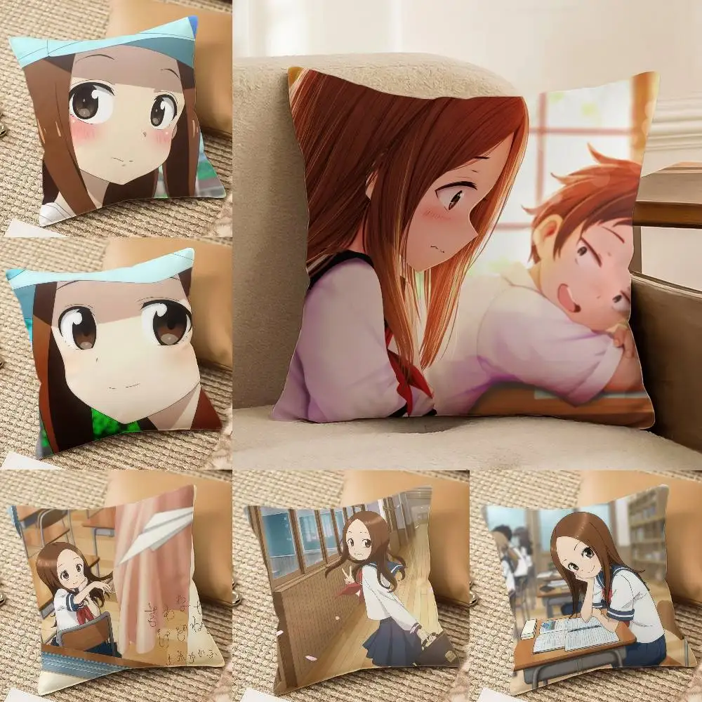 Anime-T-Teasing Master Takagi-sanES-Fun Federa per cuscino Anti-polvere Divano letto con cerniera invisibile