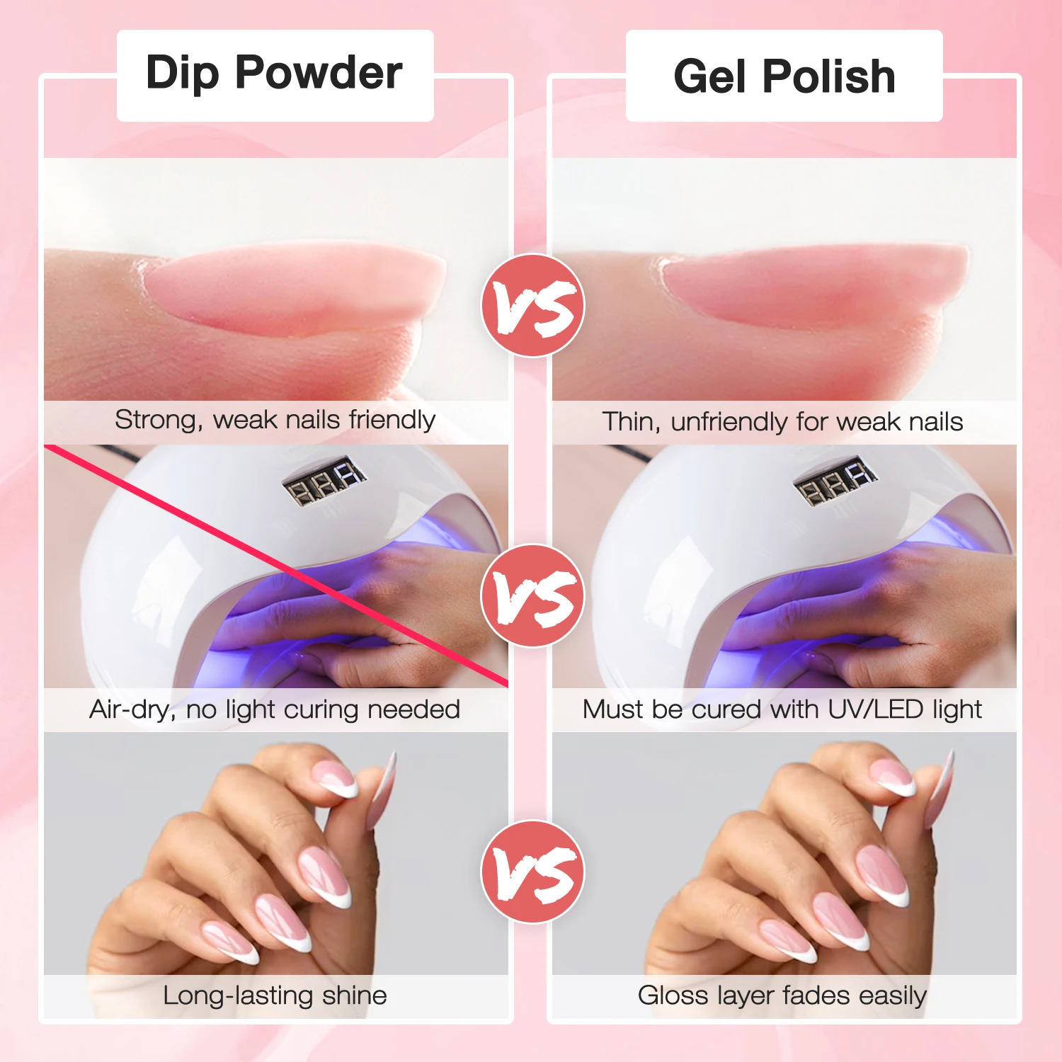 12-Farben-Tauchpulver und Basis-Top-Coat-Aktivator und unverzichtbare Werkzeuge für DIY-Nagelkunst-Design-Geschenke für Frauen