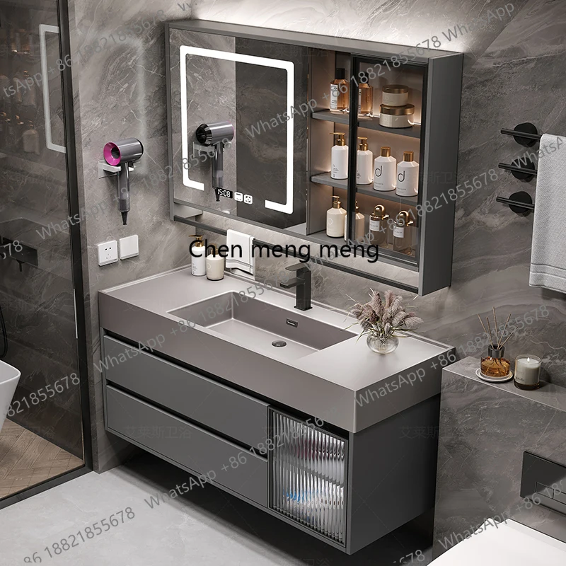 Modern Simple Bathroom Vanities Vintage Toilet Partition Vanity Drawer Light Mirrors Muebles Para El Hogar Maderaa Furniture