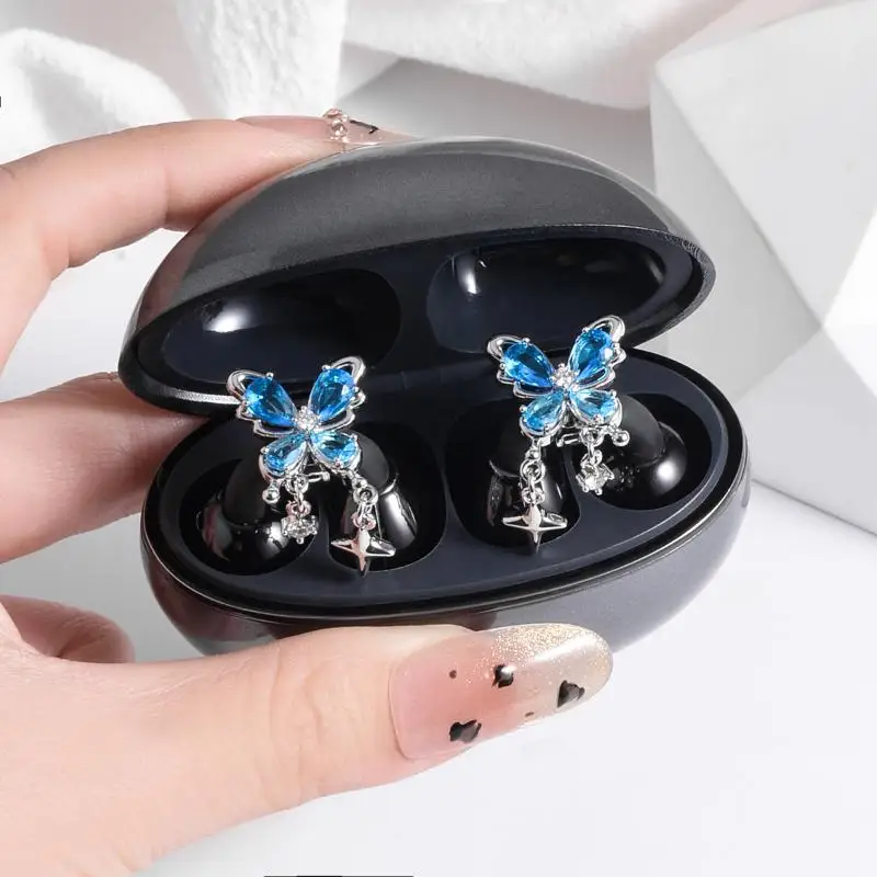 New 1Pcs Fashion Bluetooth Earphone Buckle Headphone Decoration Clip Ear Jewelry Accessories Removable Earbud Accessories view 4