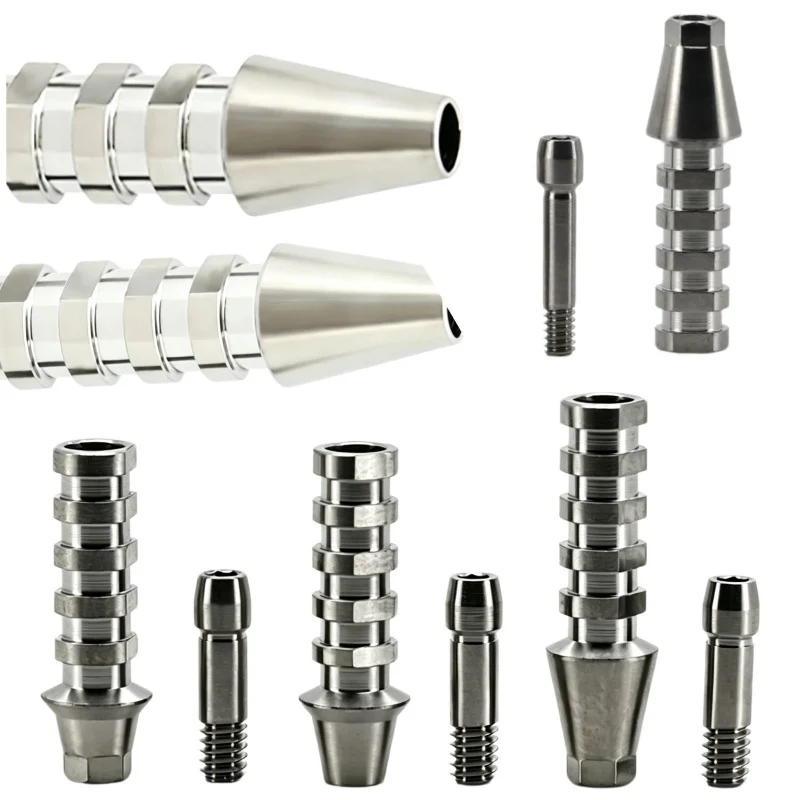 Dentistry Third Party Accessories Are Suitable for Temporary Screw Implant Replacements with Finished OSSTEM Products