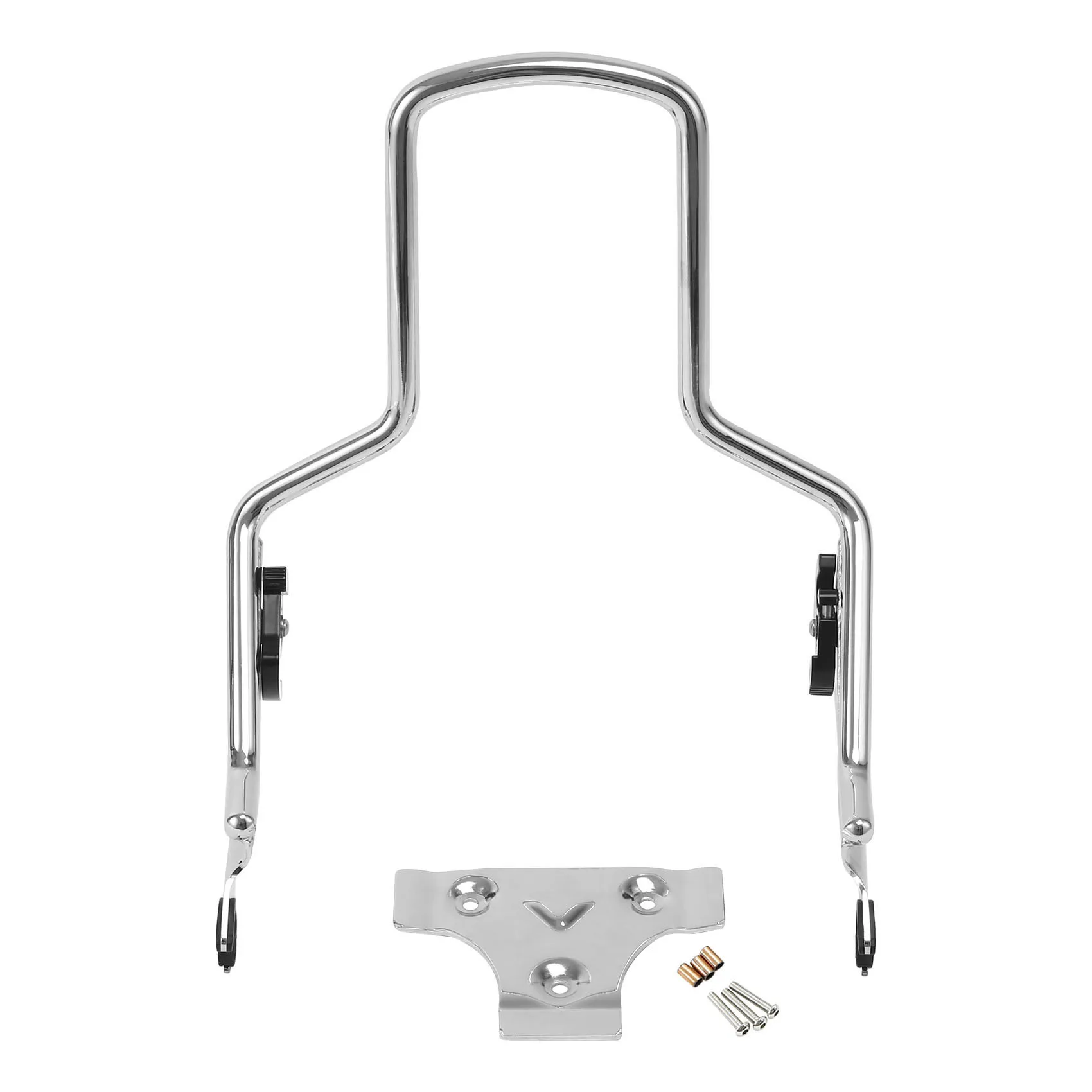 Motorcycle Detachable Upright Sissy Bar Backrest For Harley Touring Road King Street Glide Road Glide 2009-2023 2021 18 19 17 15
