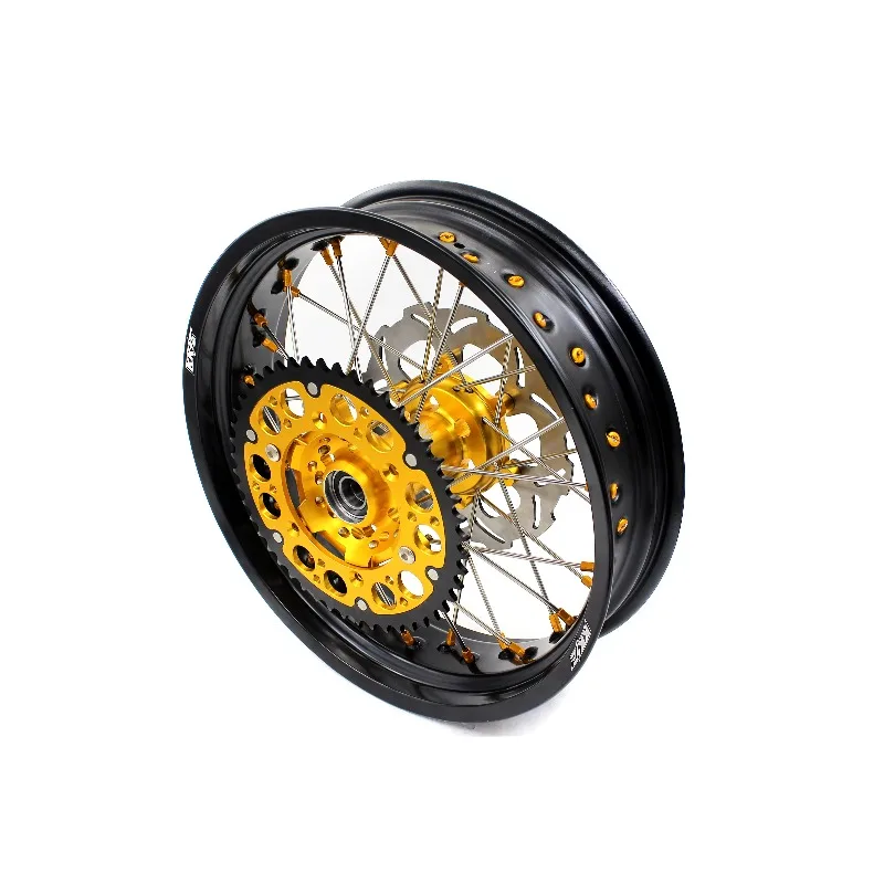 

【2025】 3,5/4,25*17 дюймов. Для SUZUKI DRZ400 DRZ400S DRZ400E DRZ400SM супермото колеса с диском и звездочкой