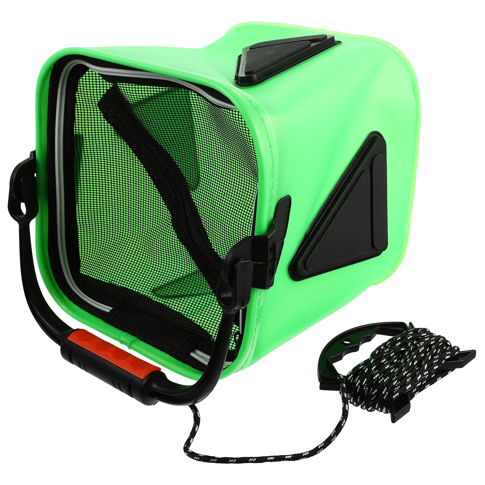 

Thickened EVA Foldable Fishing Bait Bucket Waterproof Portable Storage Container Net Cover Garden Water Pail