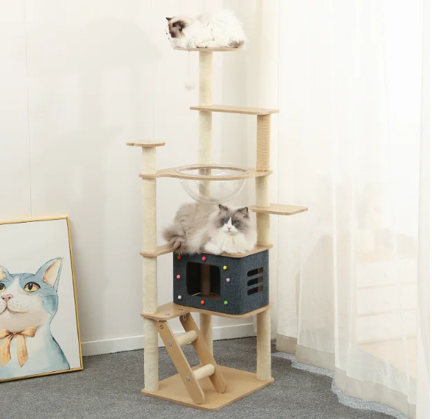 Лидер продаж, большая башня для кошачьего дерева, сизалевое дерево, башня для кошек, мебель, дом для домашних животных для кошек, играющих