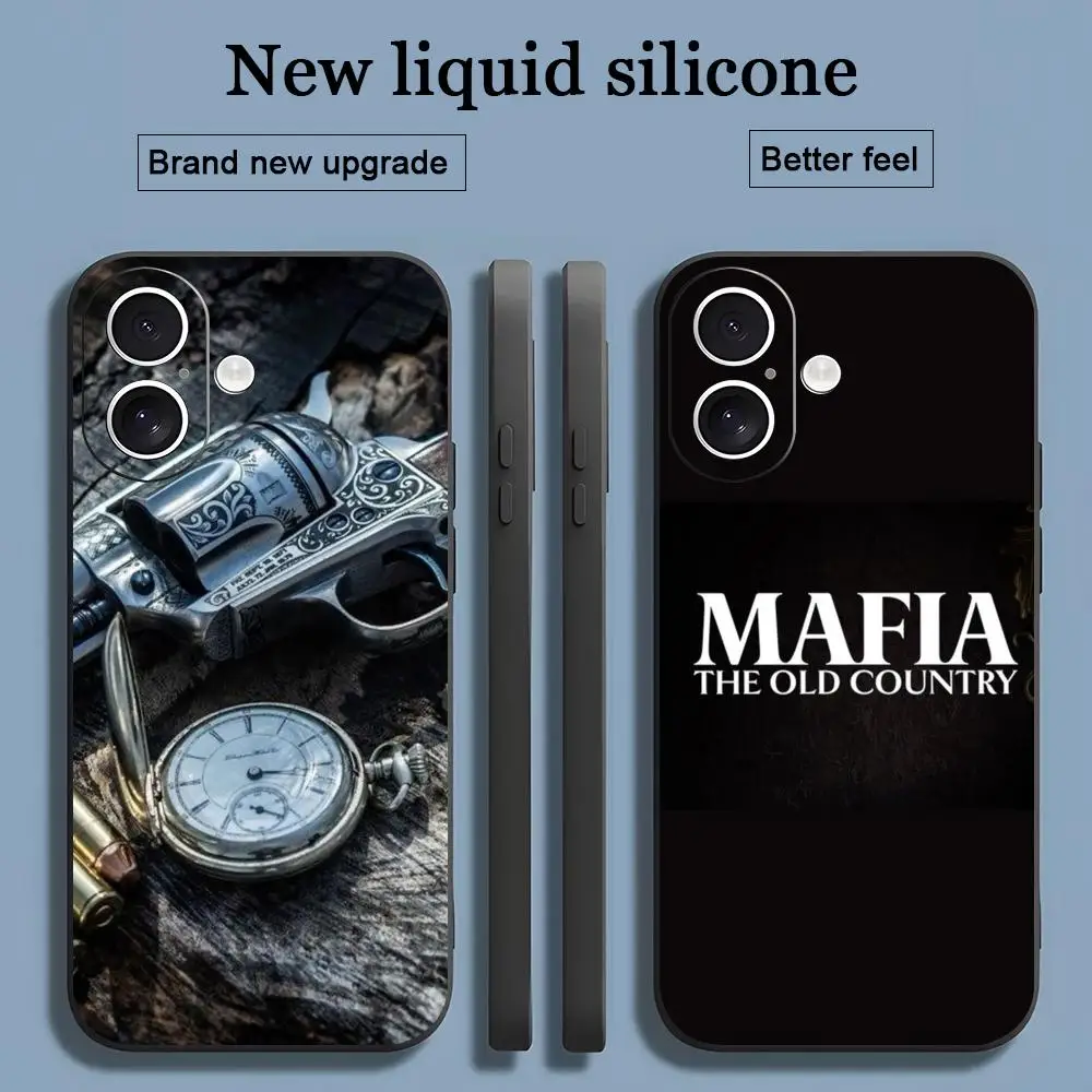 Game Mafia the old country Phone Case For iPhone 17 16 15 14 13 12 11 X XR XS 8 Plus Mini Pro Max Soft black Shockproof Cover