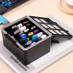 JJC 24 Slots USB Case Flash Drive Case Thumb Drive Storage Holder Box Waterproof Anti-static USB Flash Drive Bag Accessories