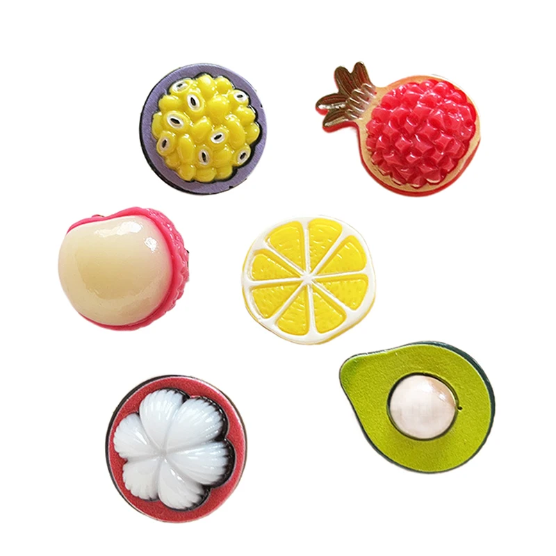 Cute Creative Simulation Fruit Hairpin Sweet Hair Clips Headwear For Women Pomegranate Avocado Mangosteen Hairpin Headwear