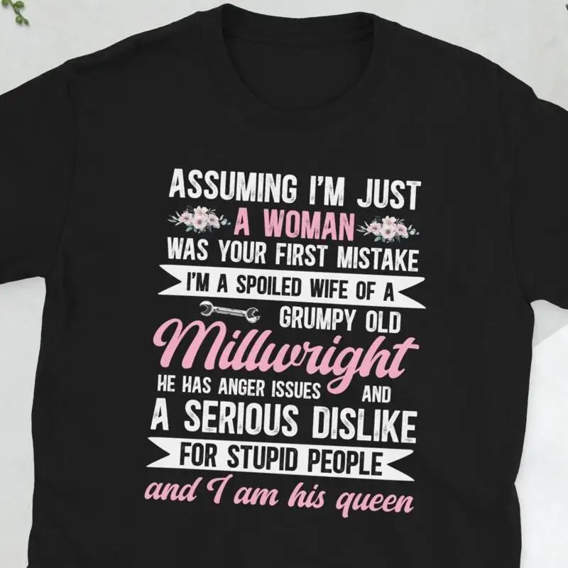 

Funny Millwright's Wife Of A Millwright s T Shirt