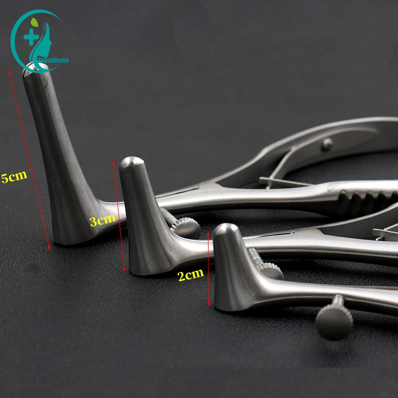 Nose Mirror Speculum Lens Nostril Pliers Nasal Cavity Examination Stainless steel Nasal Expander Nasal Speculum Forceps