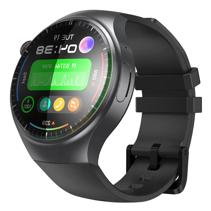 B-M DM80 4G Смарт-часы Телефон Wi-Fi GPS Bluetooth Смарт-часы Вызов Монитор сердечного ритма сна 1,43 дюйма AMOLED Сенсорный экран 2 ГБ + 16 ГБ