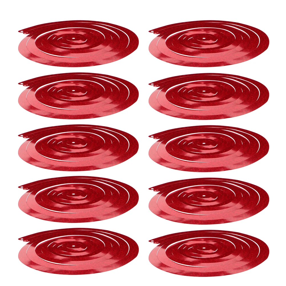 12 قطعة من زينة الحلزون الدوامة المعلقة لحفلات السقف وحفلات أعياد الميلاد وحفلات الزفاف والتخرج خفيفة الوزن ملونة للحيوانات الأليفة #4