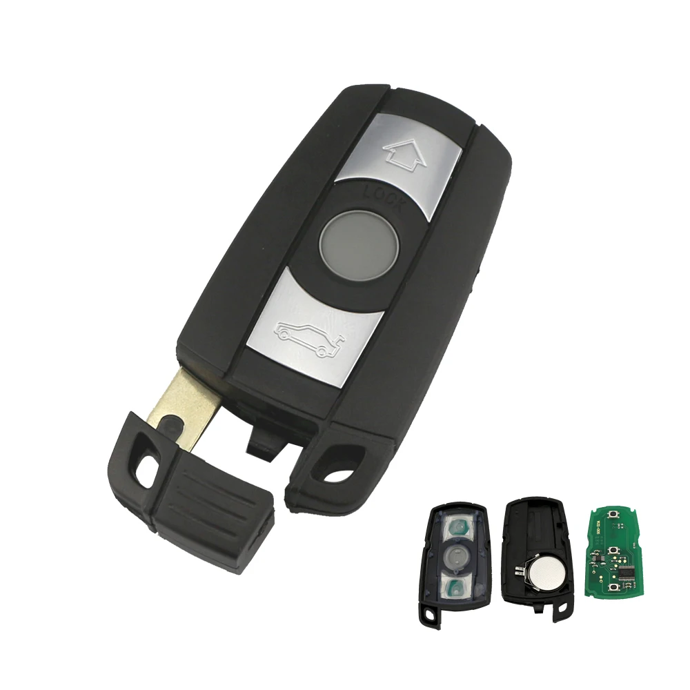 Remote Car Key For BMW X5 X6 E60 E61 E90 E70 E71 E87 Z4 E91 E92 E82 E88 E89 E72 1 3 5 6 Series 315 433 868Mhz ID46 PCF7945 Chip