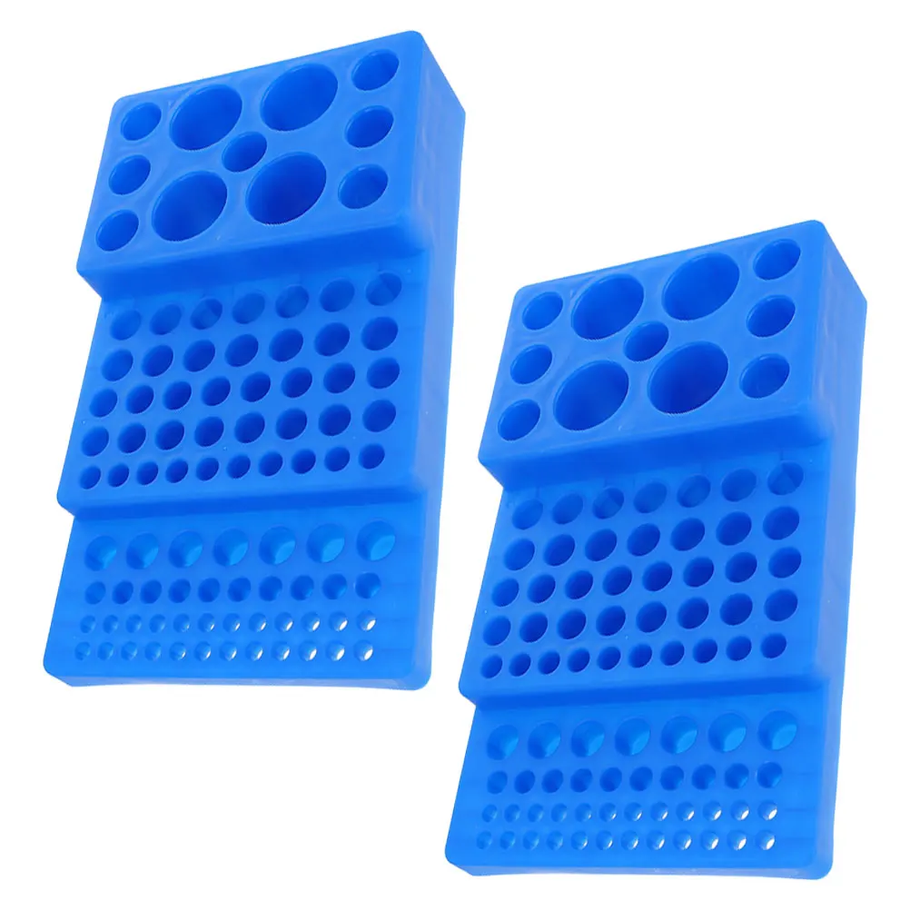 

2 Pcs Test Tube Rack Cylinder Display Racks Chemistry Chemical Microcentrifuge Holder Centrifugal