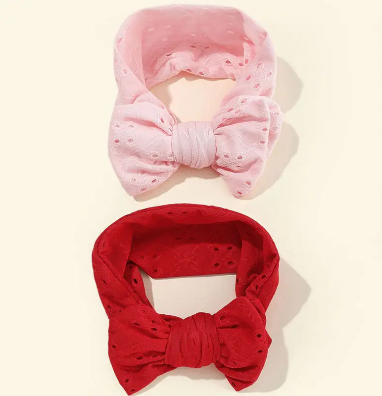 2pcs/set Baby Girl Headband Breathable Elastic Baby Headband for Girls Cute Kids Headwear Turban Babies Hair Accessories HB015