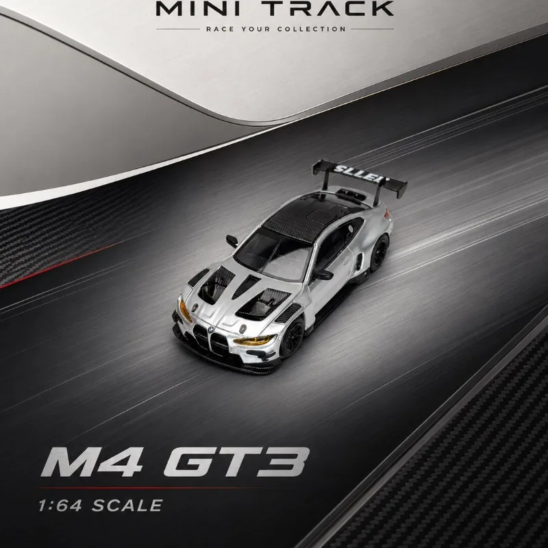 In Stock 1: 64 M4GT3 Silver Alloy Car Model Die-Cast Static Car Model - Creative Decoration Item - Festival Gift