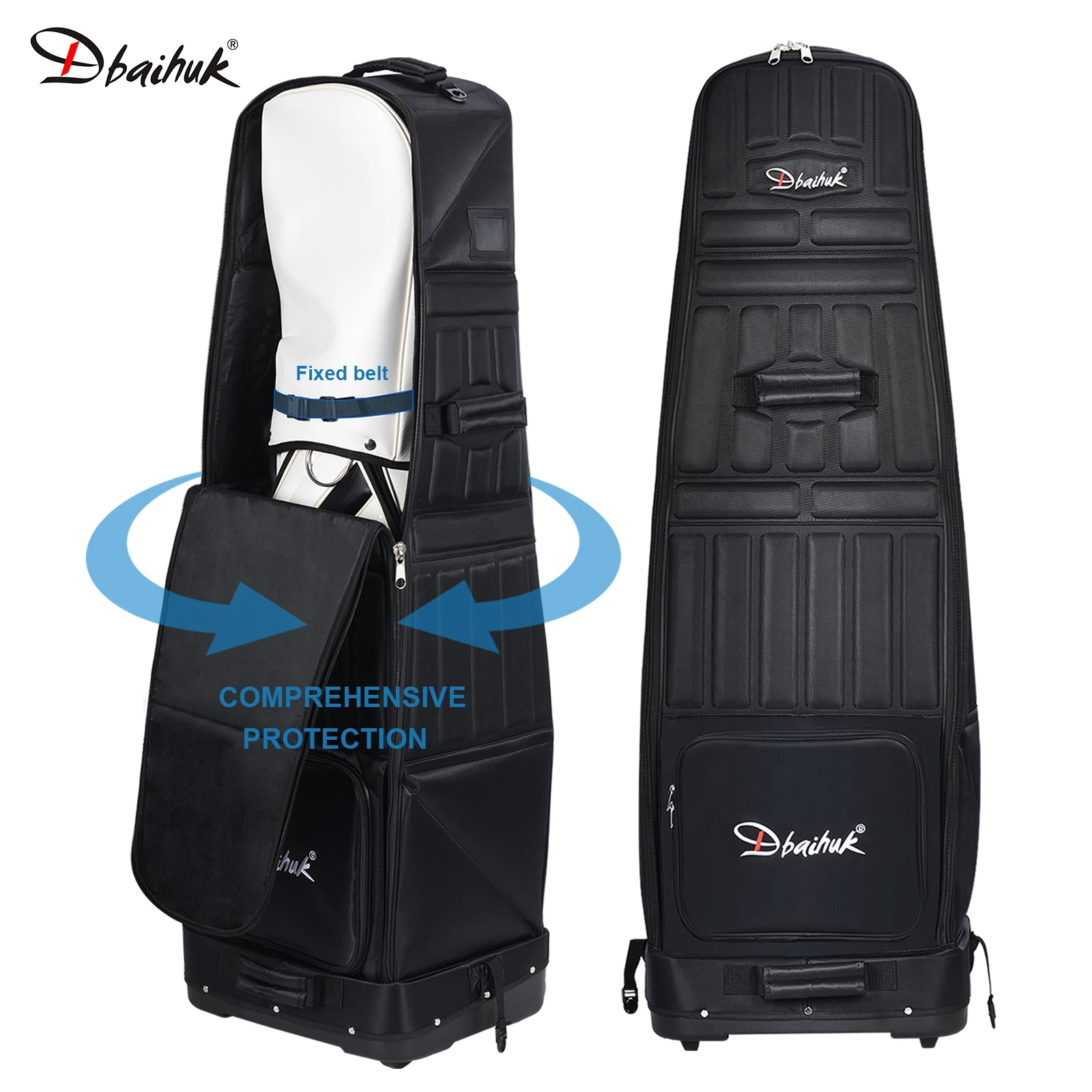 

Foldable Hard-shell Golf Bags, Heavy-duty Durable Airline Approved Golf Club Covers, Golf Bags with Wheels, Golf Accessories