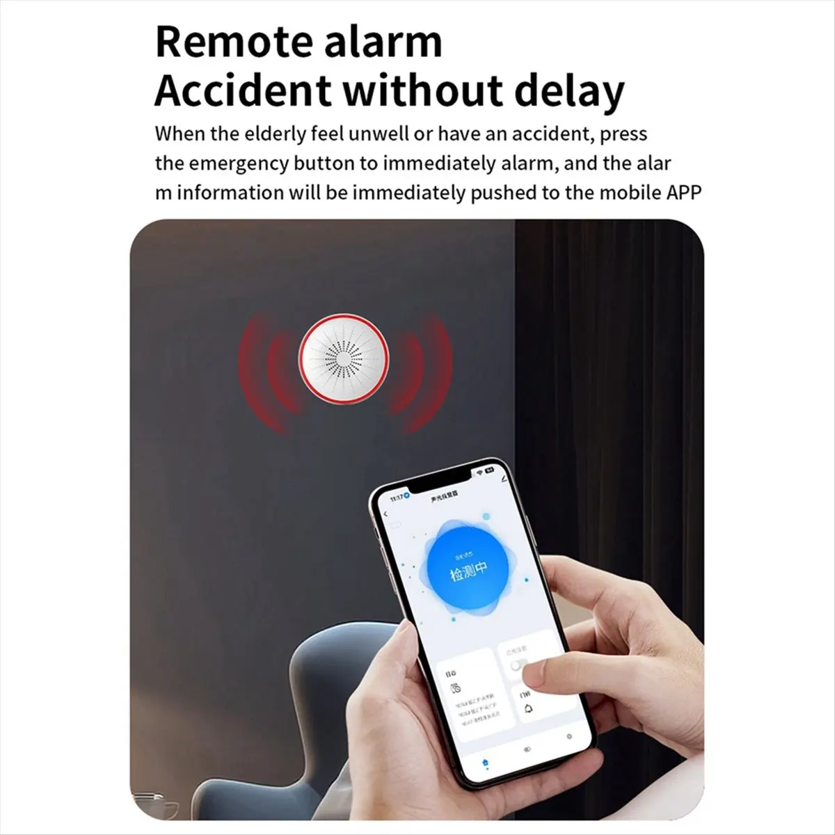 A48U Tuya Smart Home Wireless Alarm System Sound and Light Alarm Sensor Detector Intelligent USB Powered Sensor Wifi