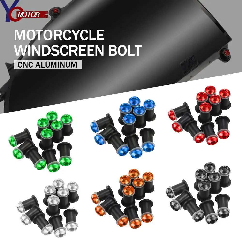 

10Pcs Windshield Windscreen Deflectors Bolts Kits For Ducati Panigale 899 959 1199 1299 Motorcycle Accessories Screws Faring Kit