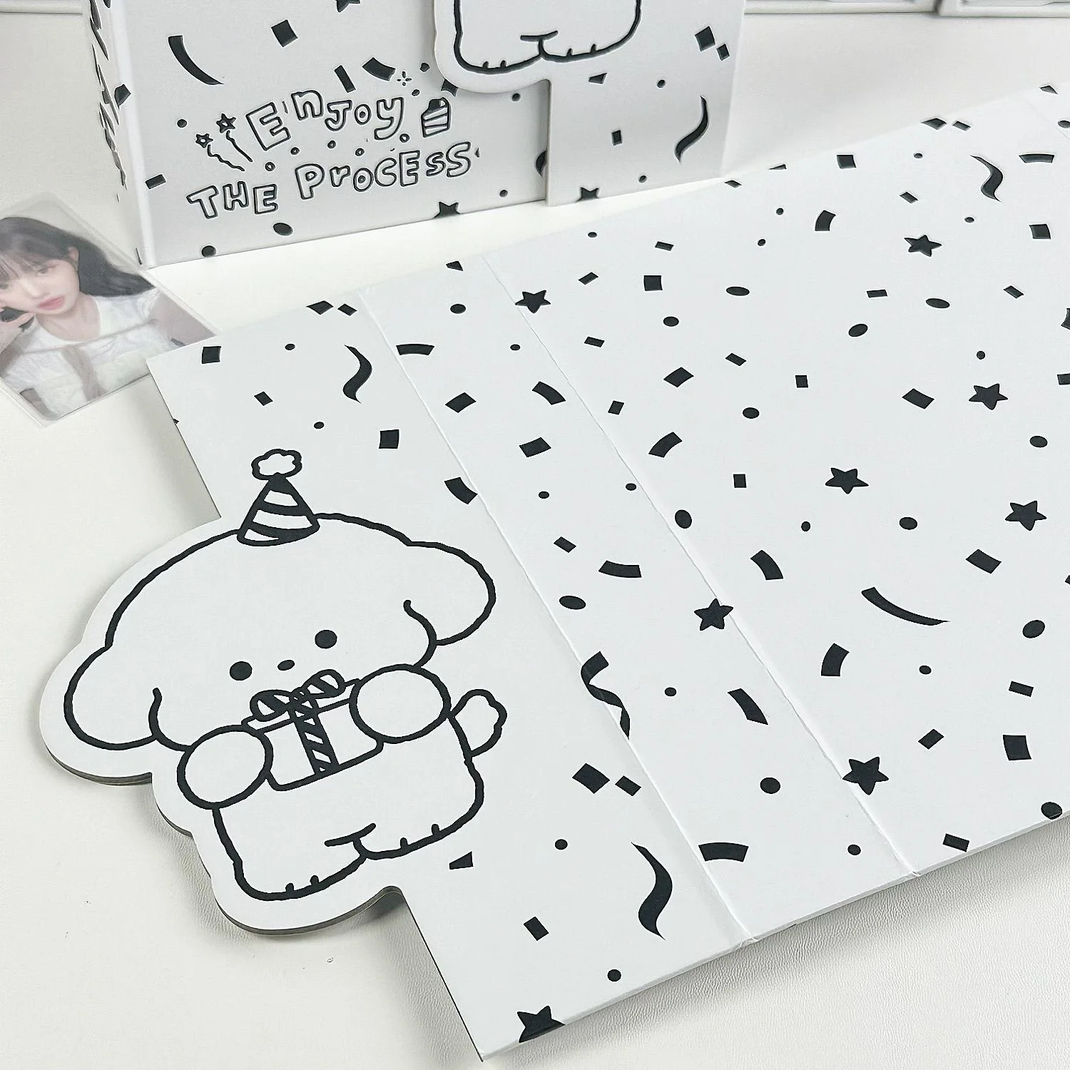 IFFVGX Puppy A5 Binder Photocard Holder Kpop Idol Photo Album Kawaii Photocards Collect Book Album for Photographs 포토카드 포장용품