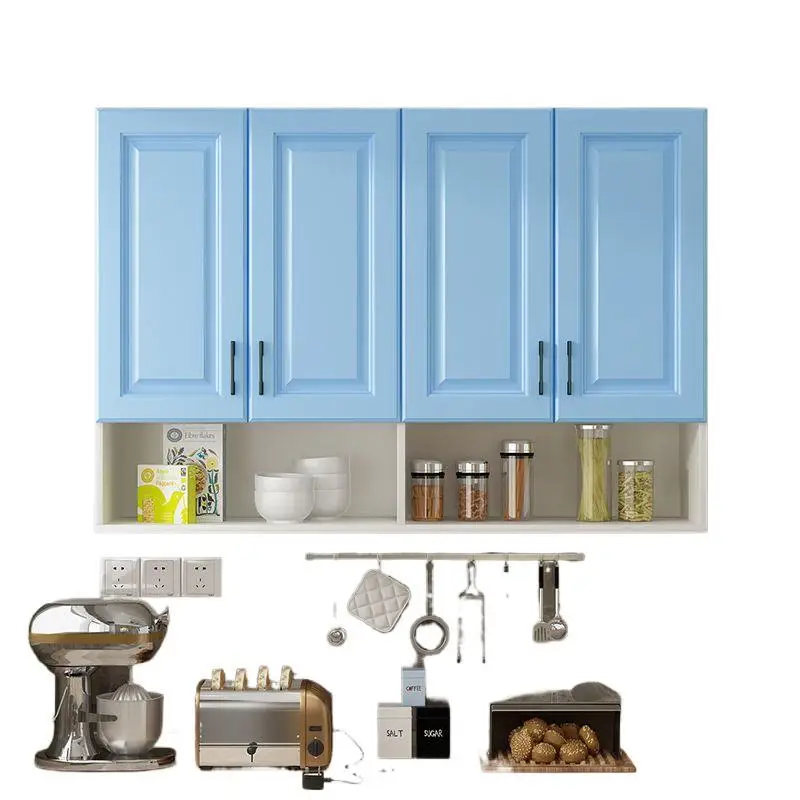 

Simple European kitchen cabinet wall wall locker balcony cabinet bathroom top cabinet